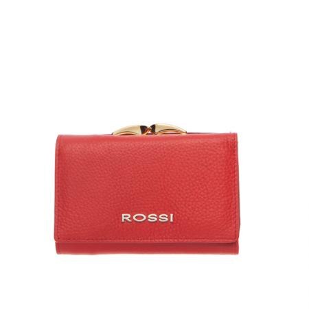 Portofel Rossi, RSC0011, Rosu, Piele autentica