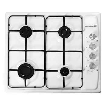 Plita incorporabila Hausberg HB-561, Alb, Gaz, 4 arzatoare Plita incorporabila Hausberg HB-561, Alb, Gaz, 4 arzatoare