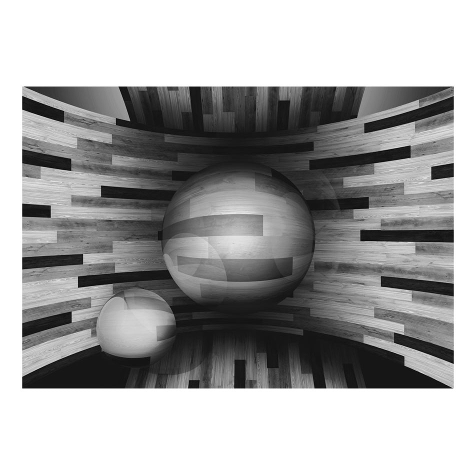 Fototapet vlies - Sfera gri - 300 x 210 cm