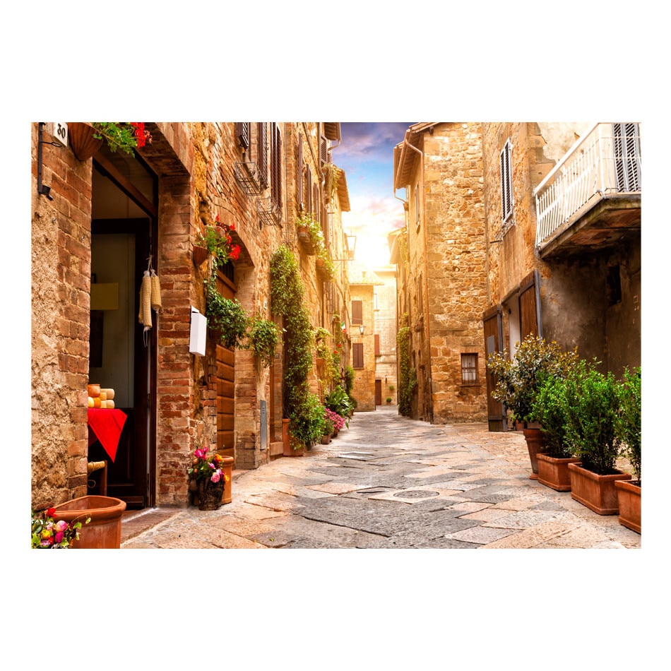 Fototapet vlies - Strada colorata In Toscana - 300 x 210 cm