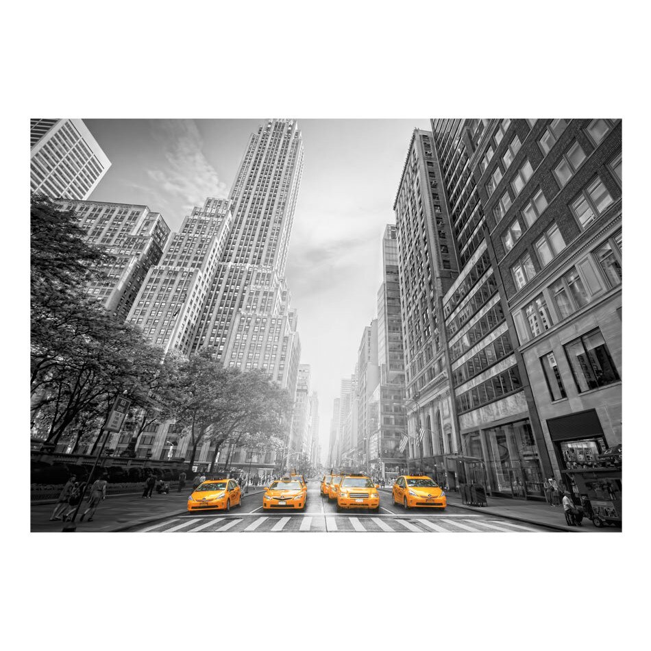 Fototapet vlies - Taxiuri galbene din New York - 350 x 245 cm