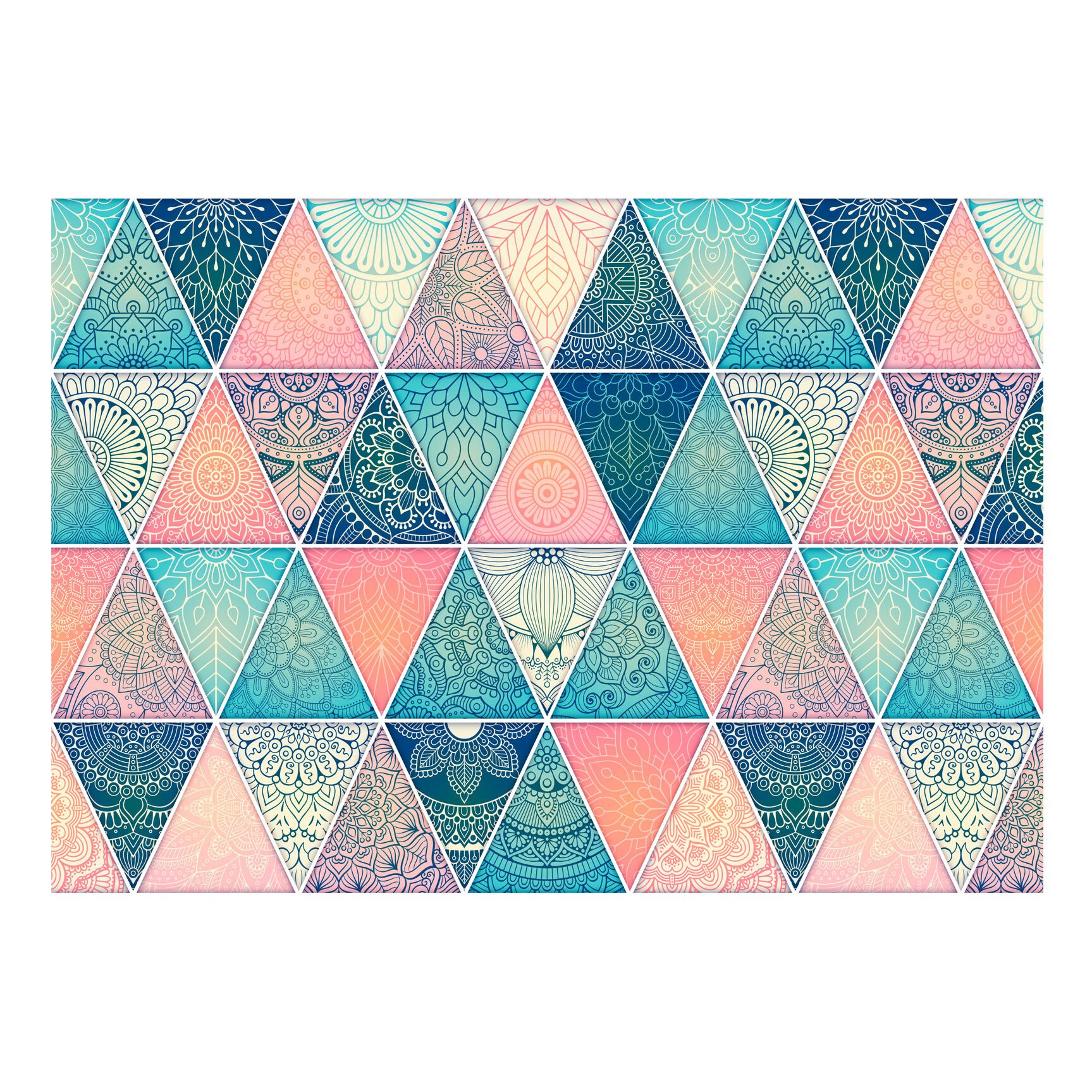 Fototapet vlies - Triunghiuri orientale - 300 x 210 cm