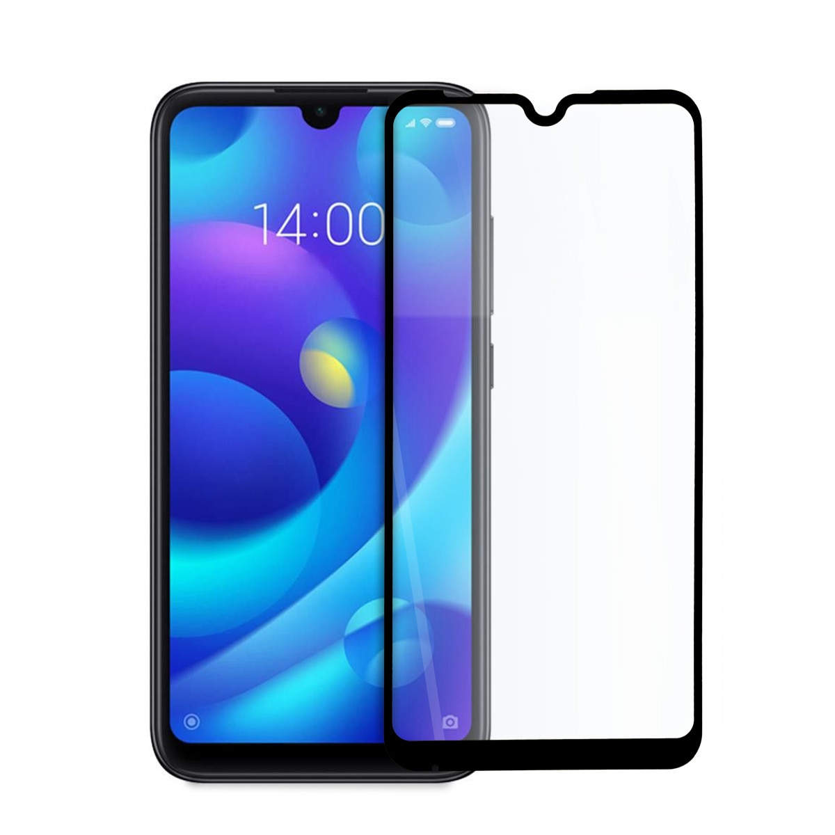 Folie de protectie Full Screen din sticla, Magic, Compatibila cu Xiaomi Mi Play, Transparent/Negru