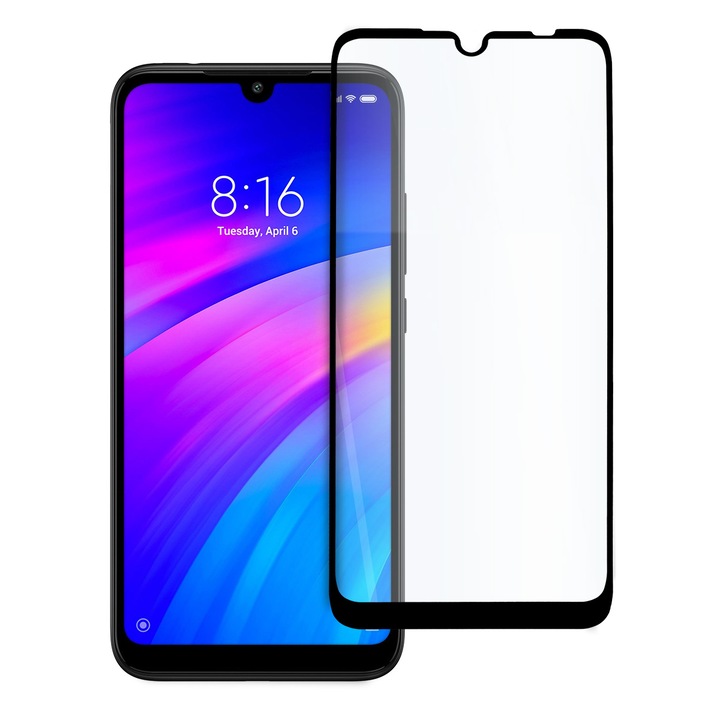 Стъклен Протектор Tech Armor, за Xiaomi Redmi Note 7 Pro, Full Glue, Full Cover, Черен