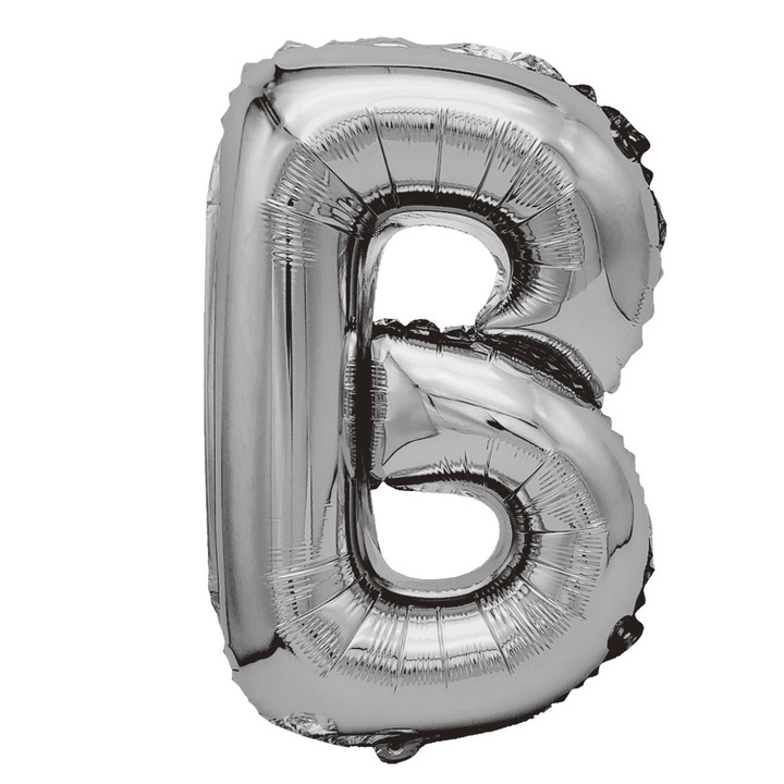 Фолиев балон, B, Mirific Party, Металик, 80 см, Сребрист