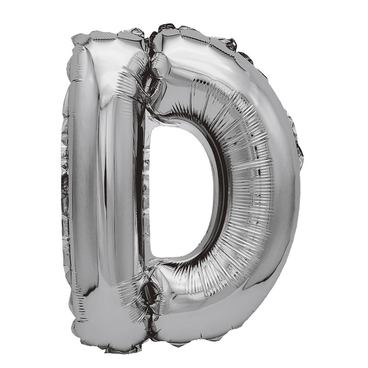 Фолиев балон, D, Mirific Party, Металик, 80 см, Сребрист