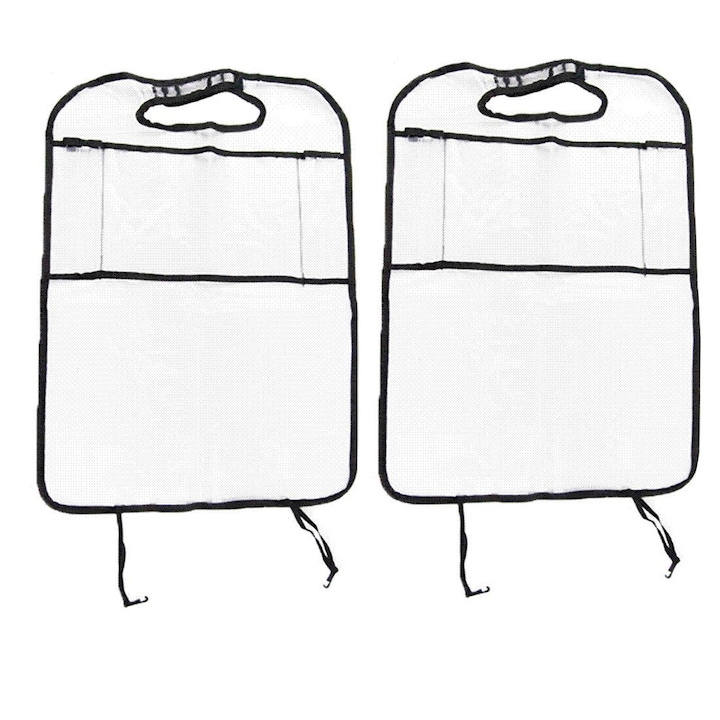 Spatar protector din PVC AUTO PRACTIC 545132, pentru spatarul scaunului din fata, 2 buc.