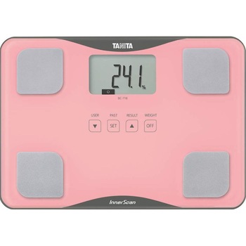 Cantar Corporal Tanita BC 718, Roz, Ultra-Subtire, Glass Design, Max150kg/Min100g, 5 Utilizatori Cantar Corporal Tanita BC 718, Roz, Ultra-Subtire, Glass Design, Max150kg/Min100g, 5 Utilizatori