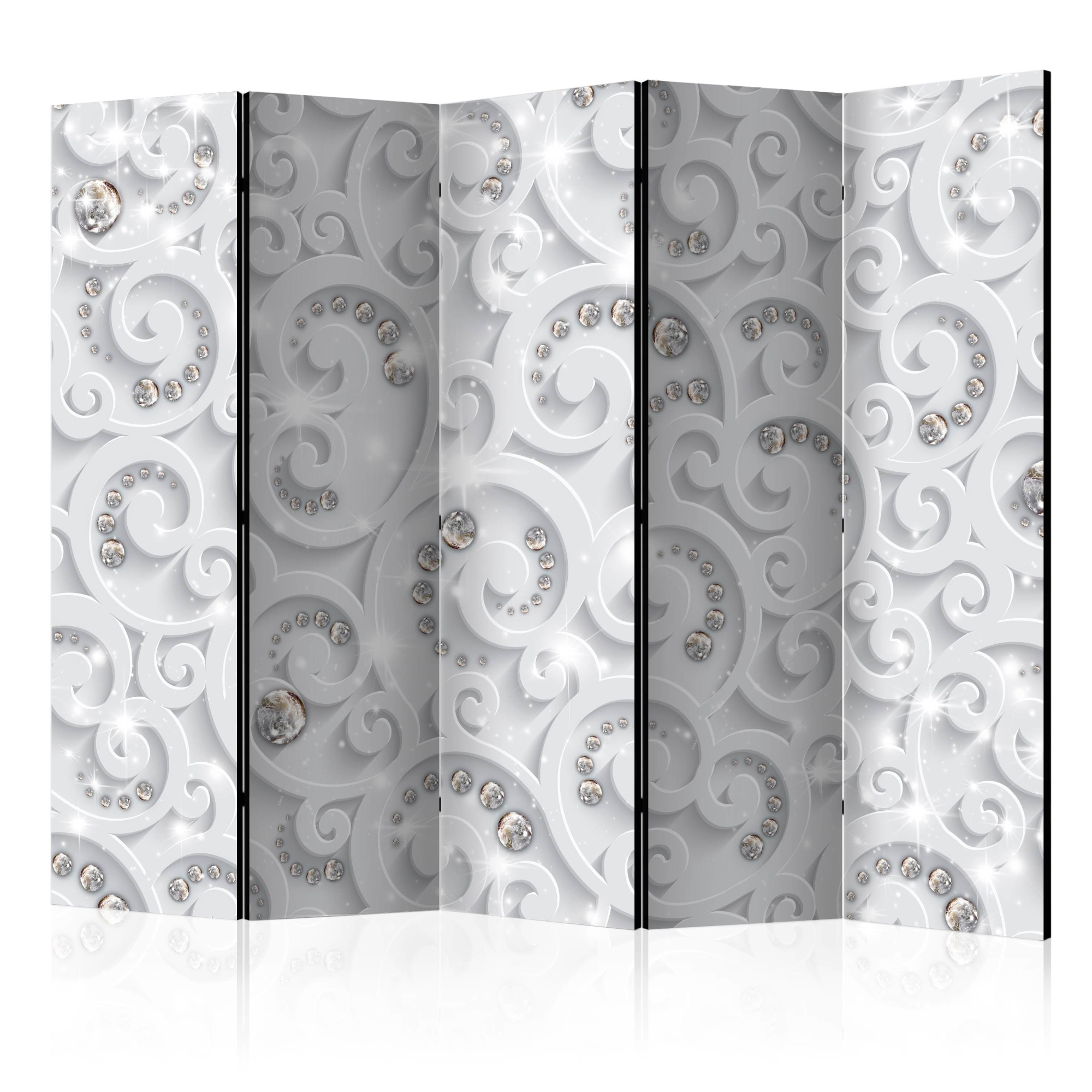 Paravan din 5 parti - Abstract Glamour - 225 x 172 cm