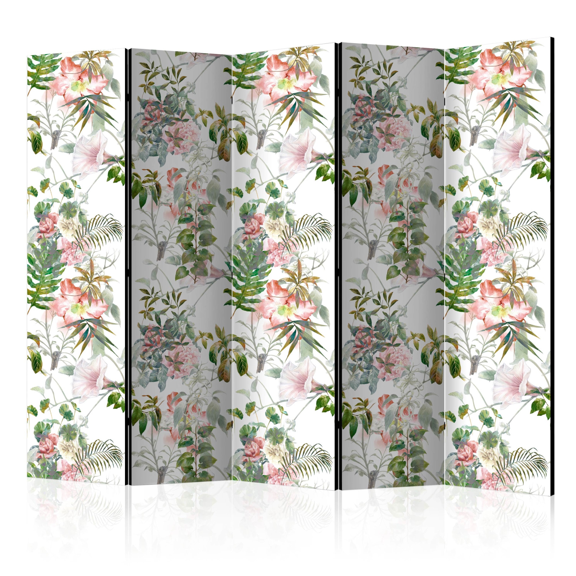 Paravan din 5 parti - Gradina frumoasa - 225 x 172 cm