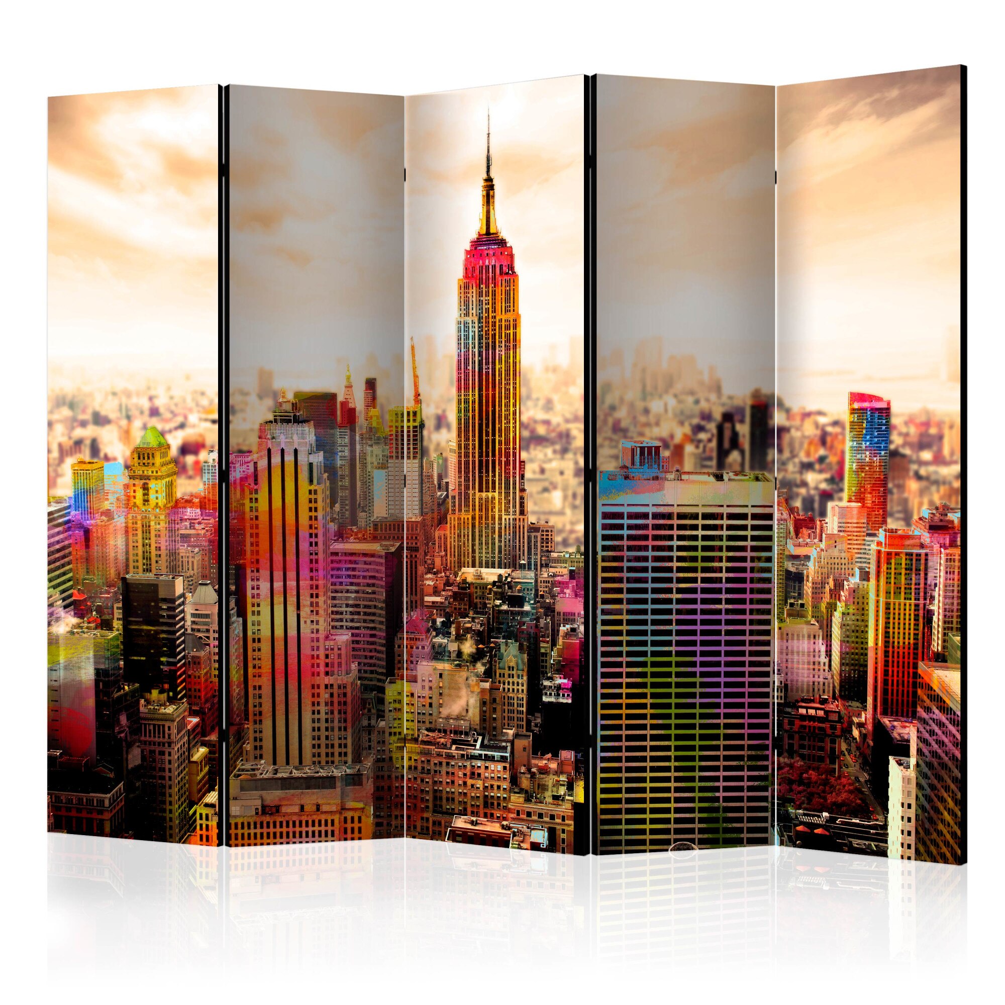 Paravan din 5 parti - Culorile oraSului New York III - 225 x 172 cm