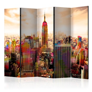 Paravan din 5 parti - Culorile oraSului New York III - 225 x 172 cm Paravan din 5 parti - Culorile oraSului New York III - 225 x 172 cm