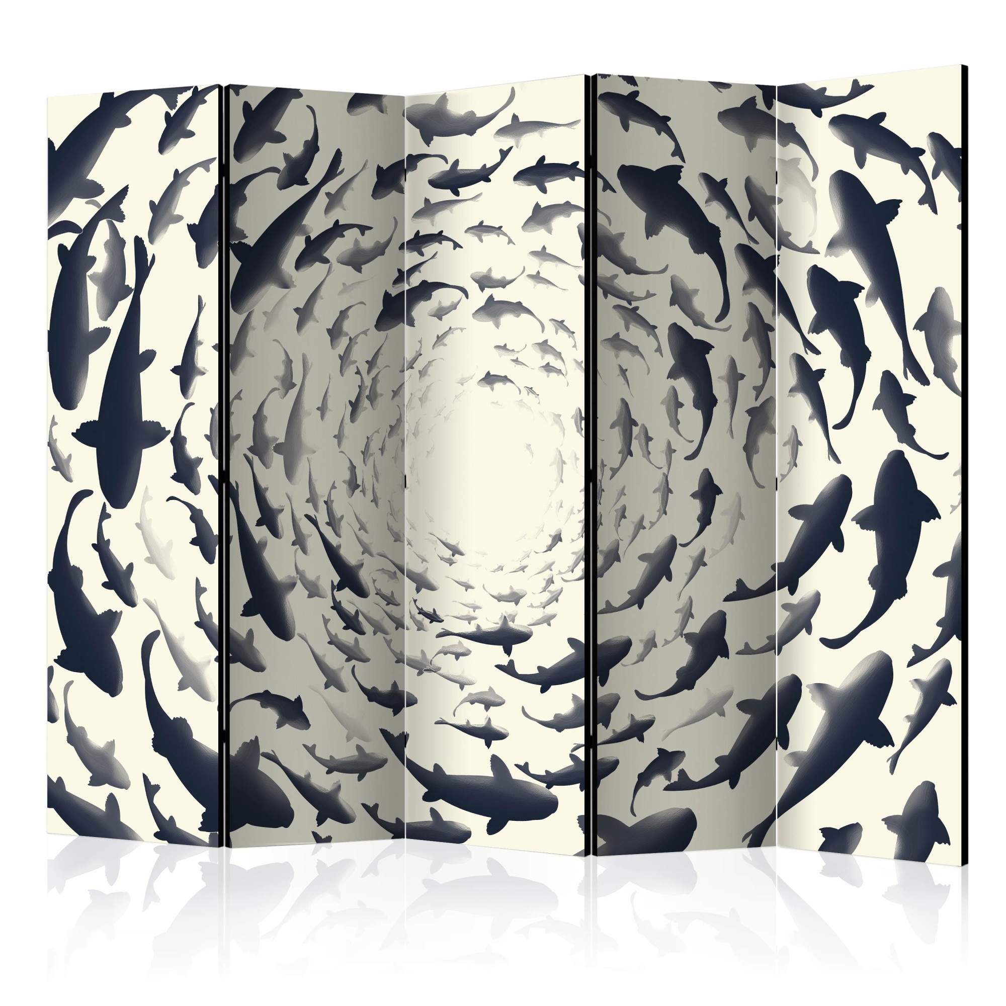 Paravan din 5 parti - Virajul de peSte II - 225 x 172 cm