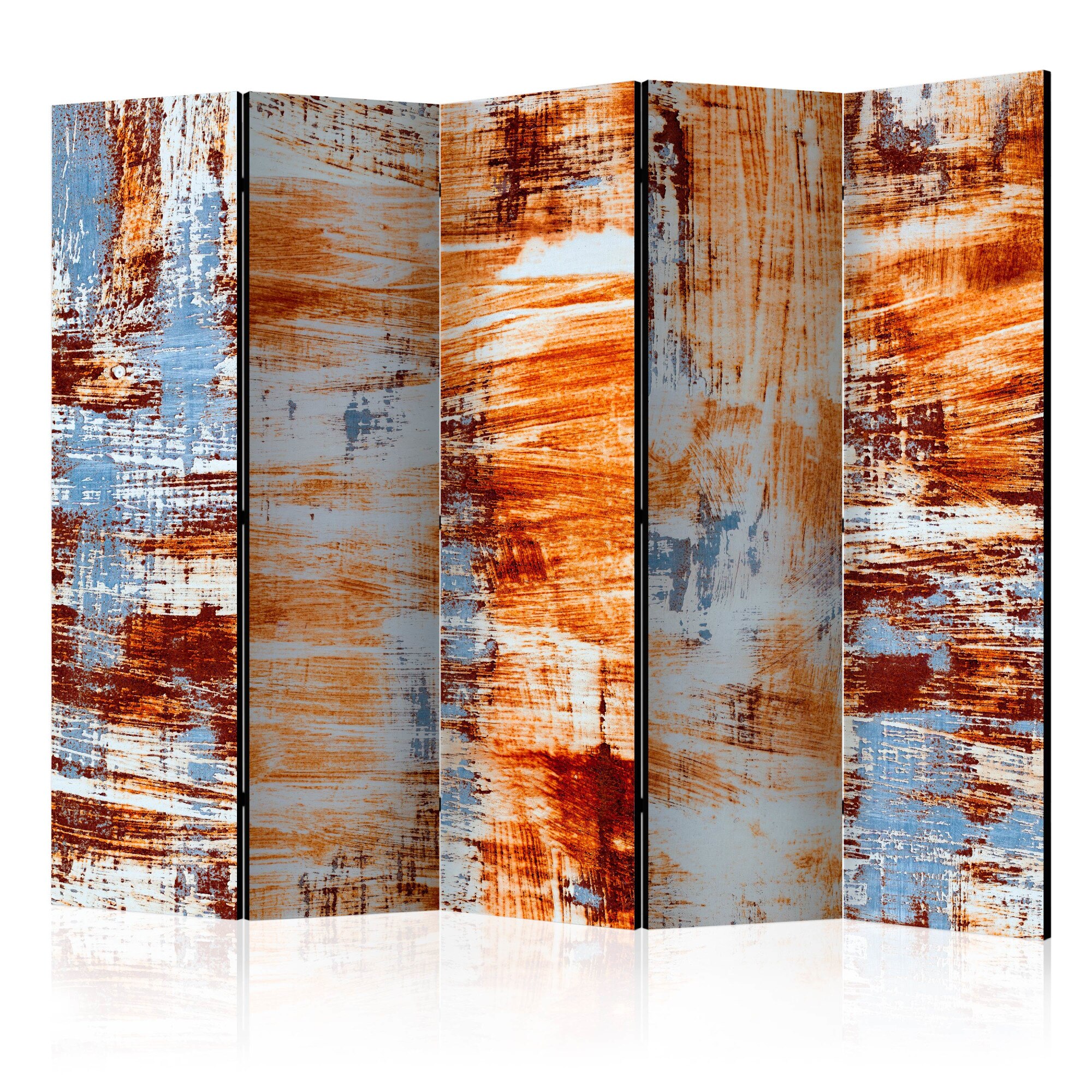 Paravan din 5 parti - Coroziune - 225 x 172 cm