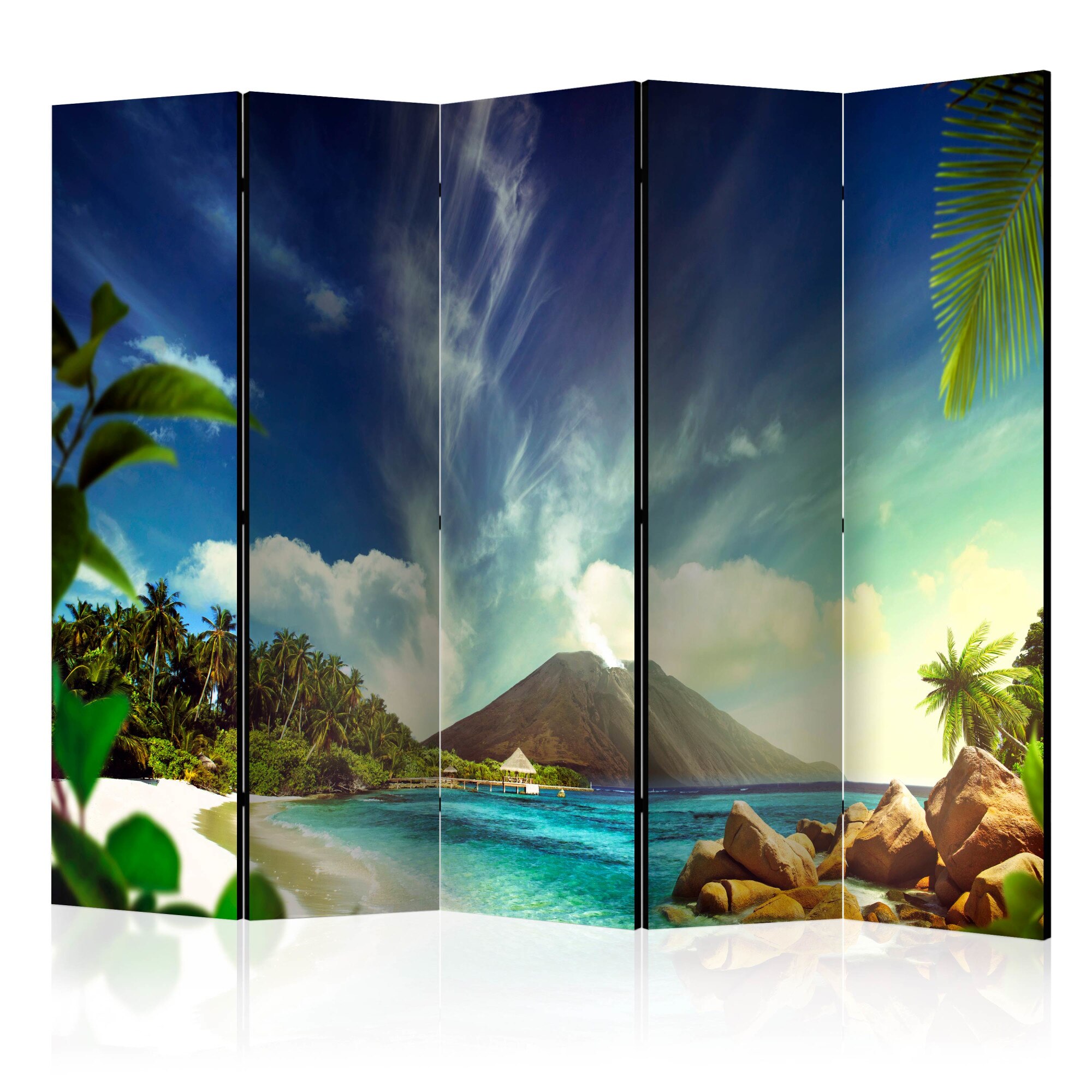 Paravan din 5 parti - Vulcanul II adormitor - 225 x 172 cm