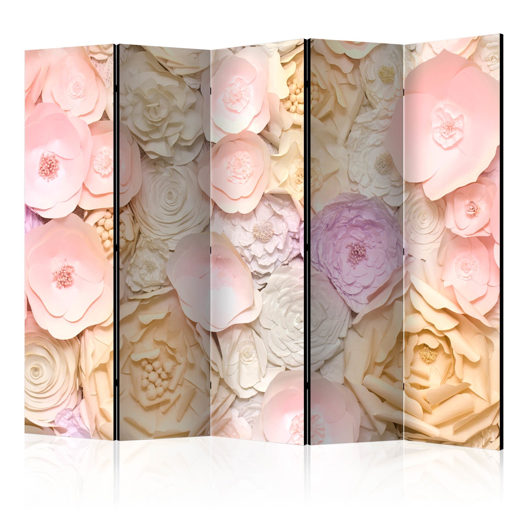 Paravan din 5 parti - Buchet de flori - 225 x 172 cm