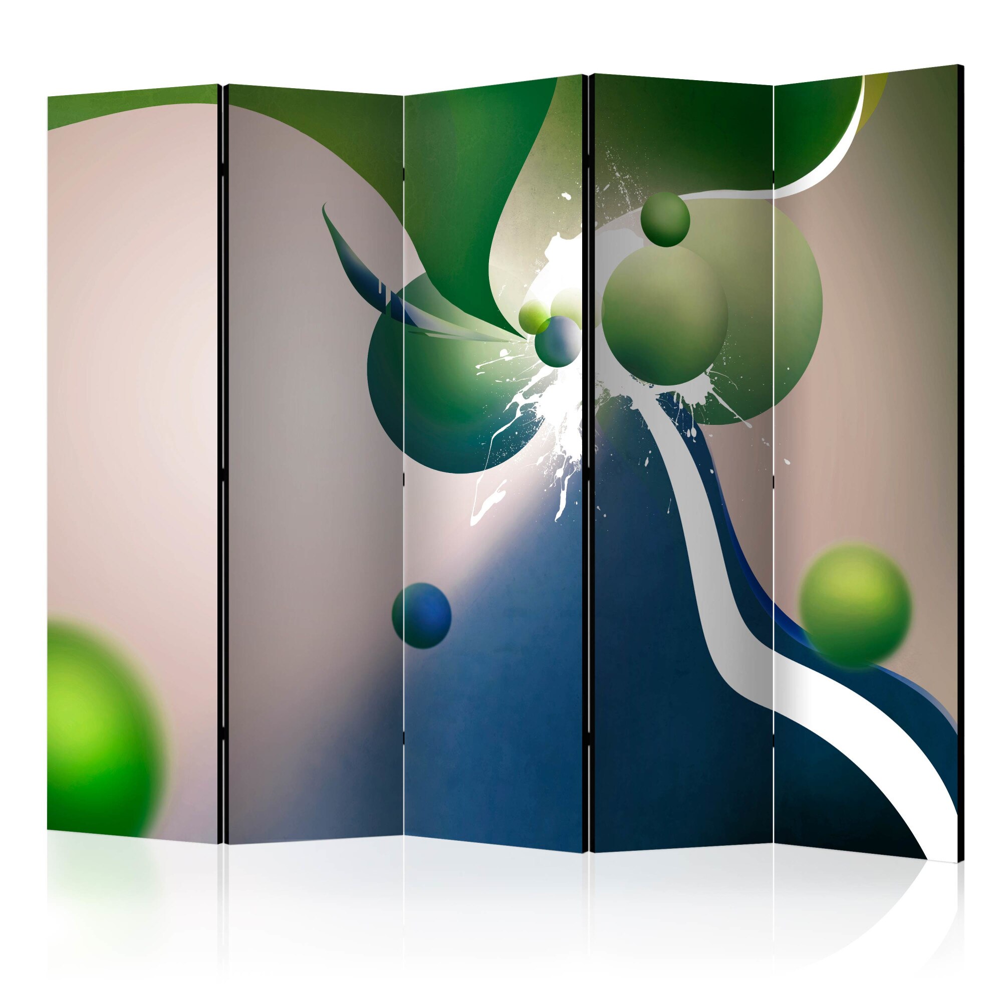 Paravan din 5 parti - Explozie geometrica - 225 x 172 cm