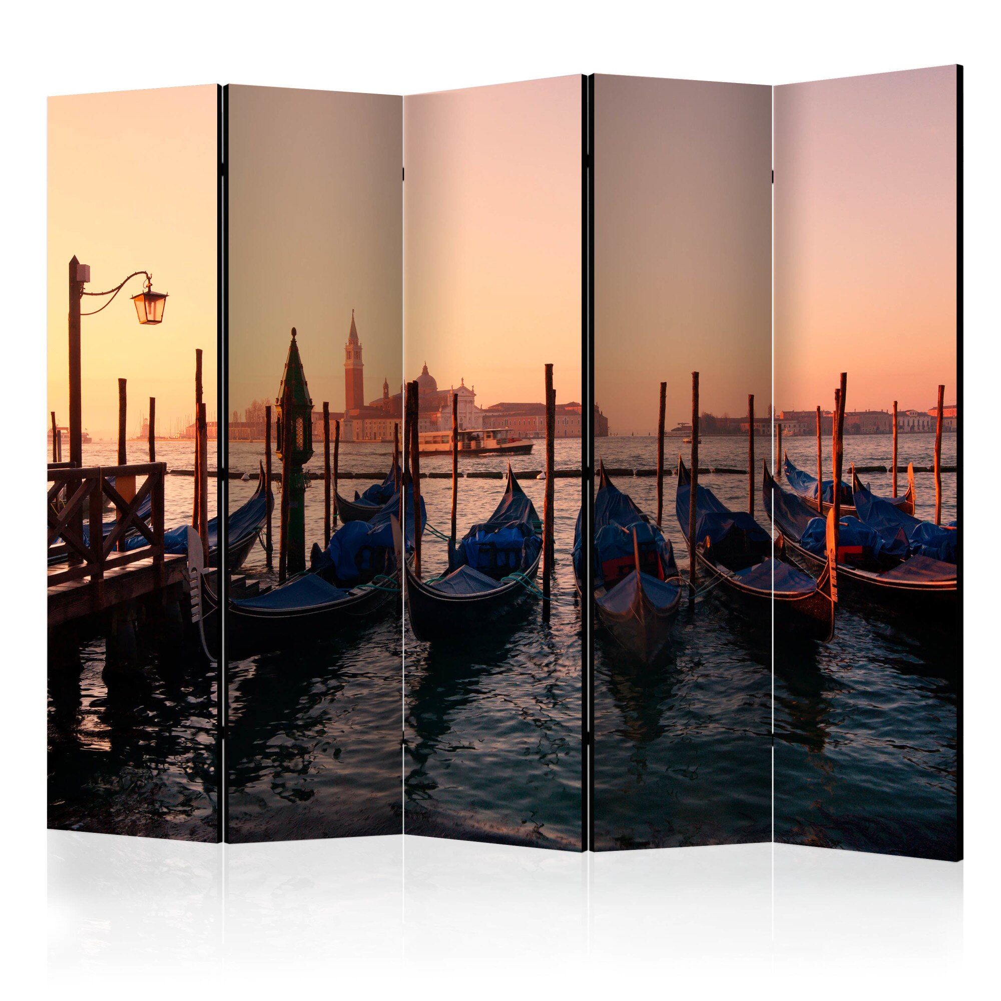 Paravan din 5 parti - Gondola In Necunoscut II - 225 x 172 cm