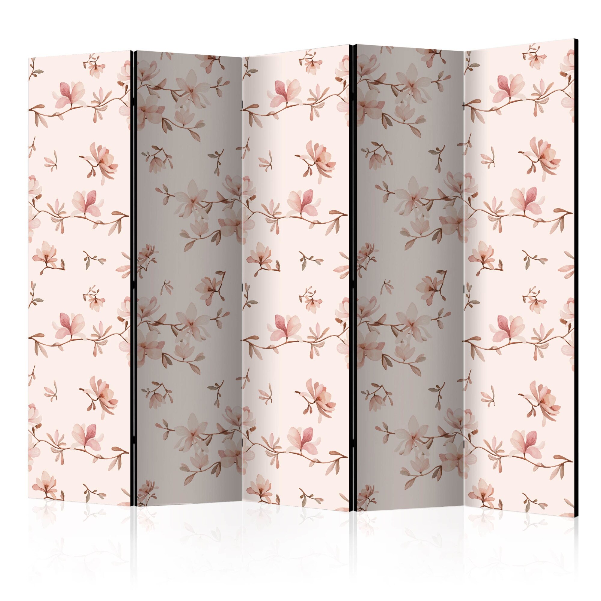 Paravan din 5 parti - Ramuri de Magnolia II - 225 x 172 cm