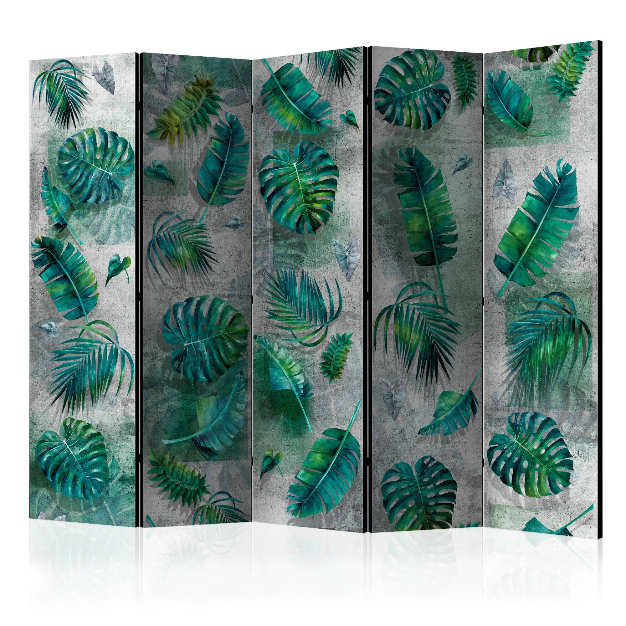 Paravan din 5 parti - Jungla modernista II - 225 x 172 cm