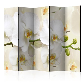 Paravan din 5 parti - Ramura de orhidee - 225 x 172 cm Paravan din 5 parti - Ramura de orhidee - 225 x 172 cm