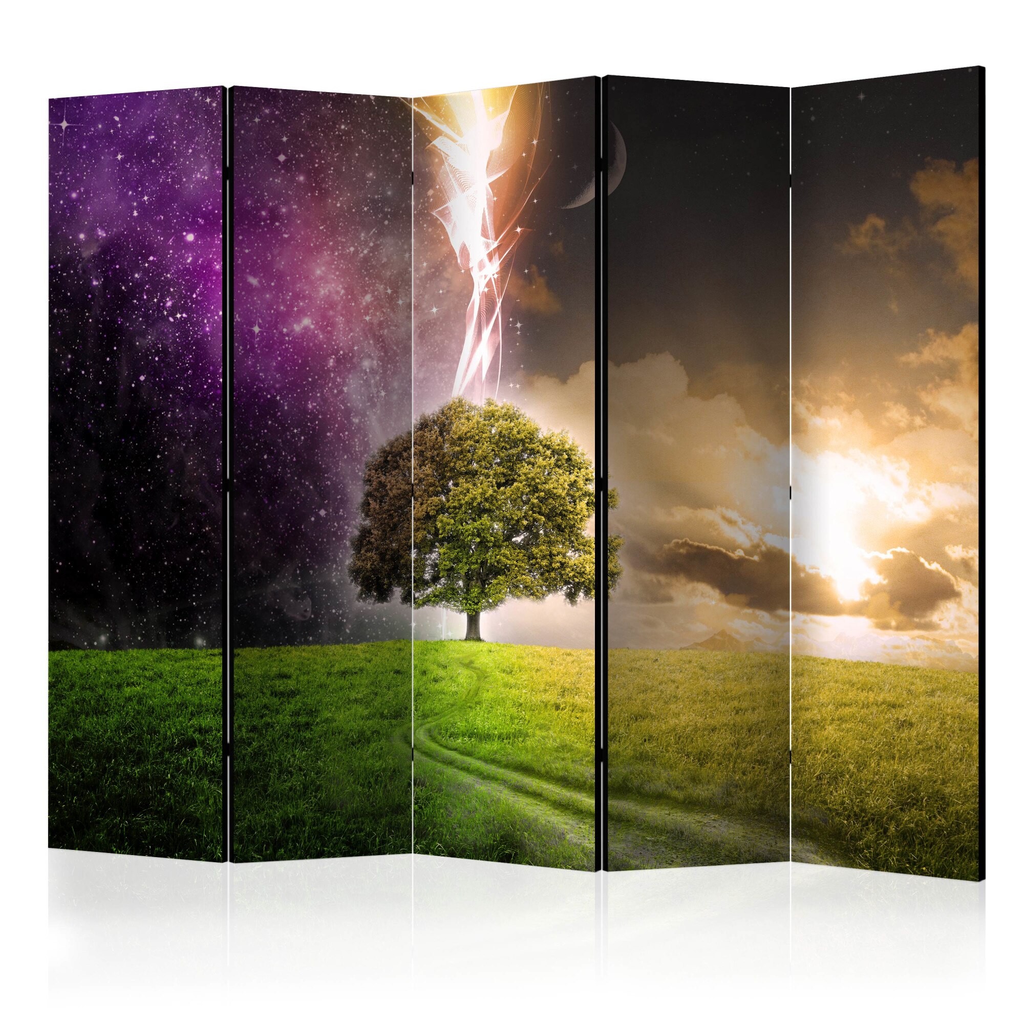 Paravan din 5 parti - Arborele magic II - 225 x 172 cm