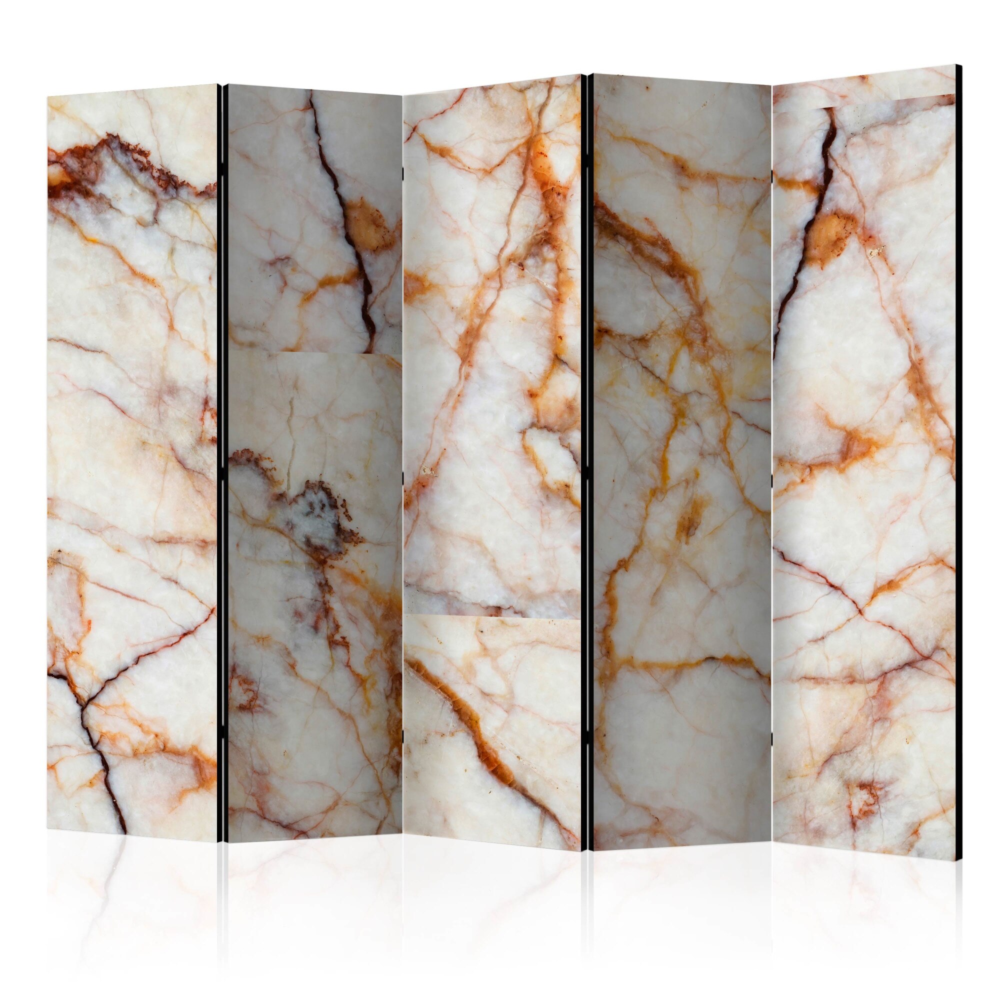 Paravan din 5 parti - Placa de marmura - 225 x 172 cm