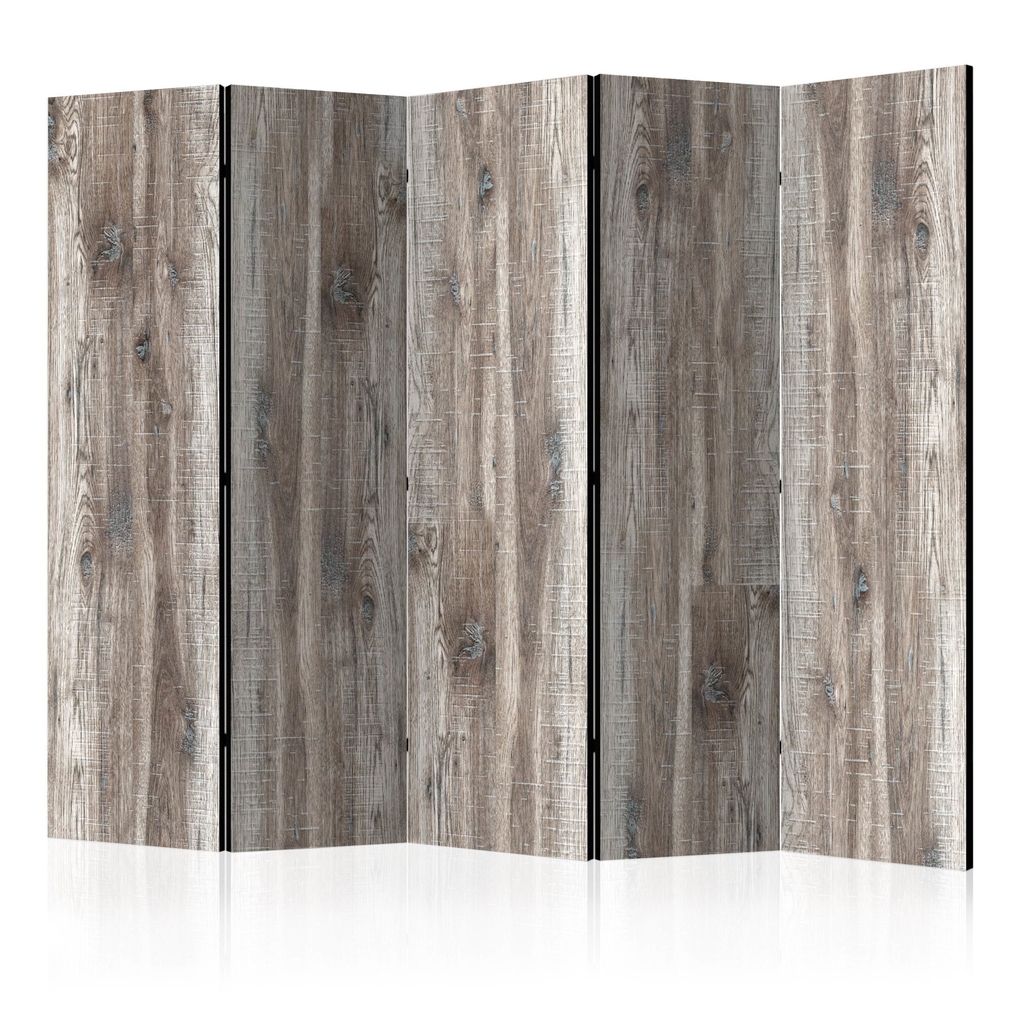 Paravan din 5 parti - Lemn elegant - 225 x 172 cm