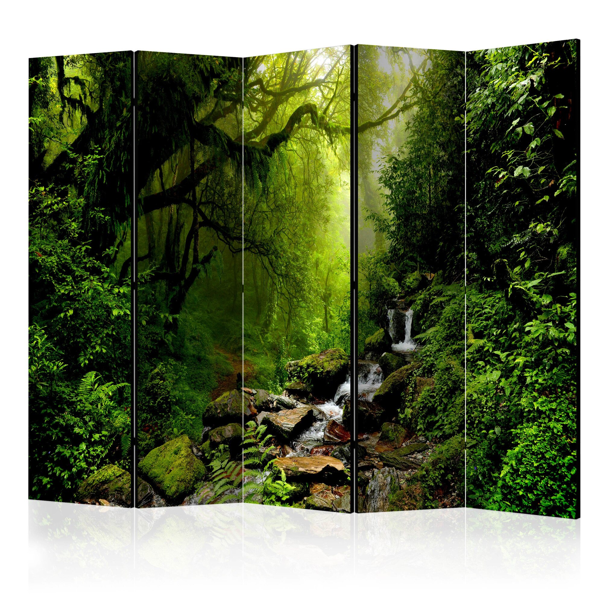 Paravan din 5 parti - Padurea de basm II - 225 x 172 cm