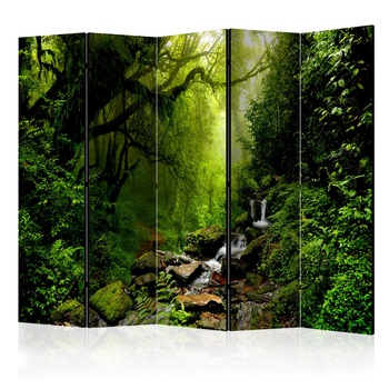 Paravan din 5 parti - Padurea de basm II - 225 x 172 cm Paravan din 5 parti - Padurea de basm II - 225 x 172 cm