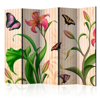 Paravan din 5 parti - Primavara de epoca - 225 x 172 cm Paravan din 5 parti - Primavara de epoca - 225 x 172 cm