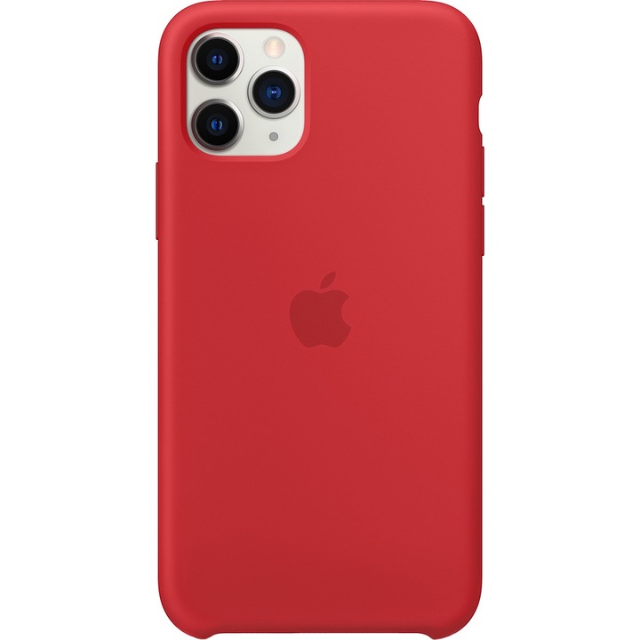 Предпазен калъф Apple за iPhone 11 Pro, Силиконов, Red