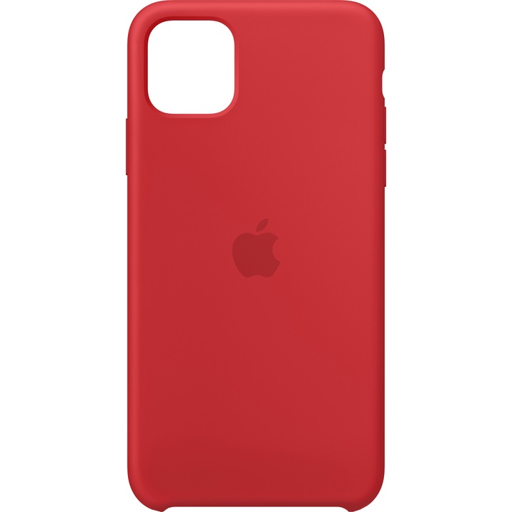 Предпазен калъф Apple за iPhone 11 Pro Max, Силиконов, Red