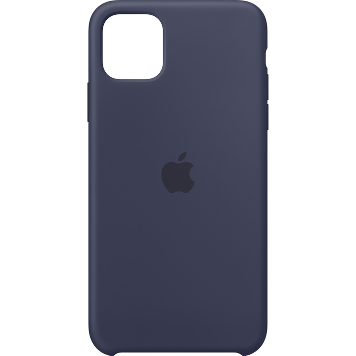 Защитен калъф Apple за iPhone 11 Pro Max, Силиконов, Midnight Blue
