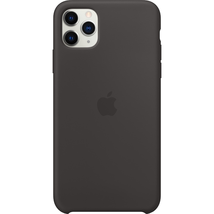Защитен калъф Apple за iPhone 11 Pro Max, Силиконов, Black