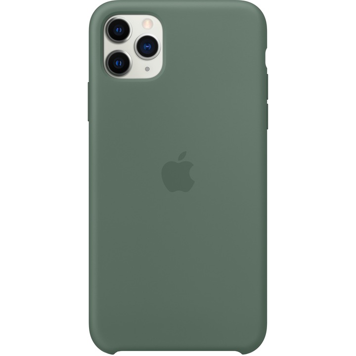 Защитен калъф Apple за iPhone 11 Pro Max, Силиконов, Pine Green
