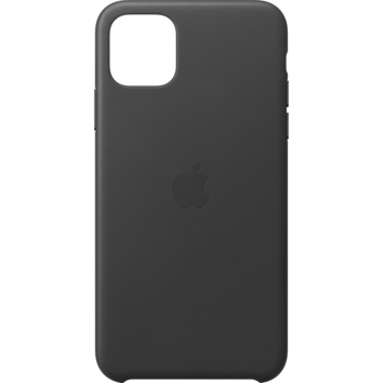 Husa de protectie Apple pentru iPhone 11 Pro Max, Piele, Black Husa de protectie Apple pentru iPhone 11 Pro Max, Piele, Black