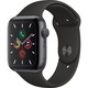 Apple Watch 5, GPS, Carcasa Space Grey Aluminium 44mm, Black Sport Band - S/M & M/L