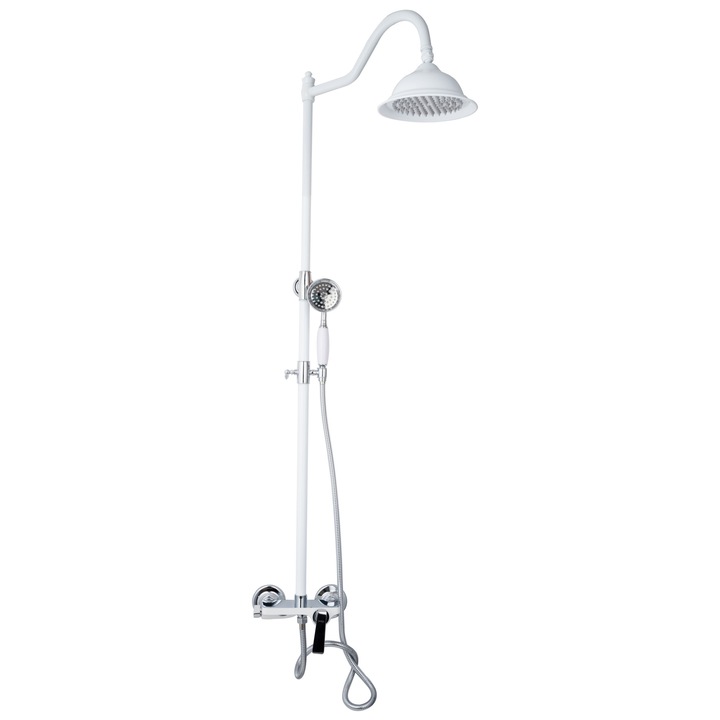 Coloana dus 3 functii white crom TRENDY S