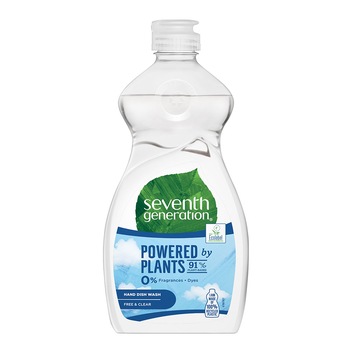 Detergent ecologic pentru vase, utilizare manuală Seventh Generation Free & Clear, 500ml Detergent ecologic pentru vase, utilizare manuală Seventh Generation Free & Clear, 500ml
