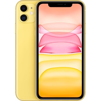 Telefon mobil Apple iPhone 11, 64GB, Yellow Telefon mobil Apple iPhone 11, 64GB, Yellow