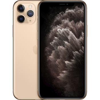 Telefon mobil Apple iPhone 11 Pro, 64GB, Gold Telefon mobil Apple iPhone 11 Pro, 64GB, Gold