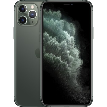Telefon mobil Apple iPhone 11 Pro, 64GB, Midnight Green Telefon mobil Apple iPhone 11 Pro, 64GB, Midnight Green