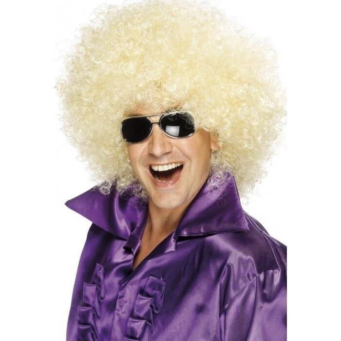 Peruca Afro Uriasa blonda