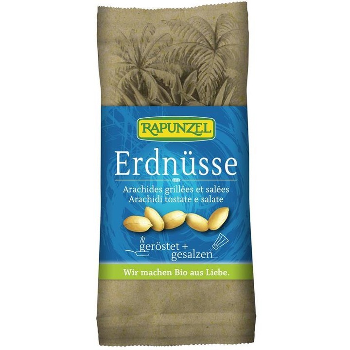 Arahide prajite si sarate bio, 75g, Rapunzel