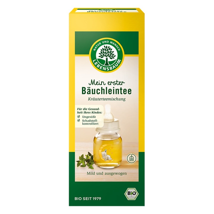 Ceai pentru burtica bebelusilor bio, 30g, Lebensbaum