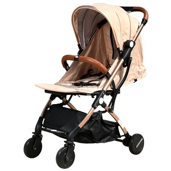 Carucior sport usor S-16 Crocodile 0- 36 luni 180 grade inclinare deplasabil ca troler in varianta pliata, sand Carucior sport usor S-16 Crocodile 0- 36 luni 180 grade inclinare deplasabil ca troler in varianta pliata, sand