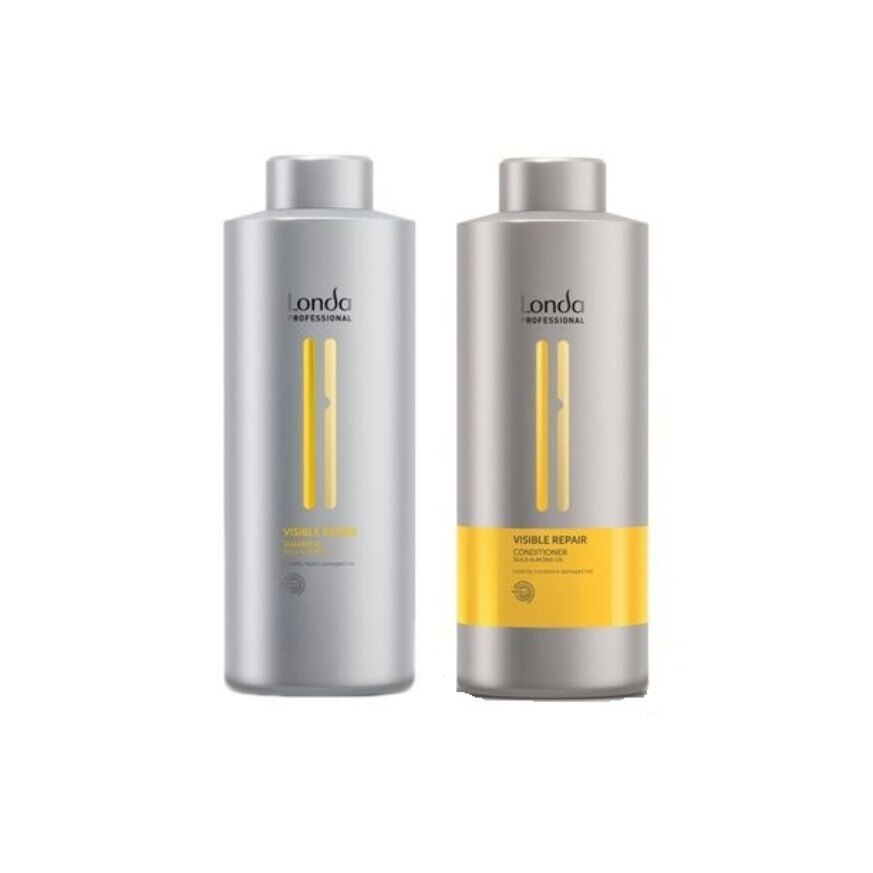 Set pentru par degradat - Londa Visible Repair: 1 x Sampon 1000ml + 1 x Balsam 1000ml