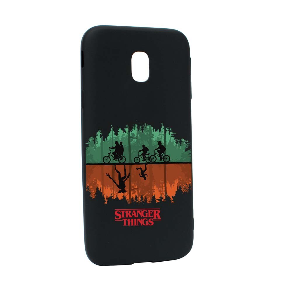 Husa de protectie Stranger Things pentru Samsung Galaxy J7 2017, rezistenta la uzura, anti-alunecare, din silicon Premium, B279