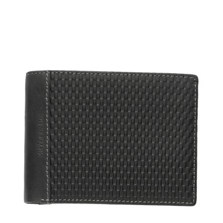 Portofel Silver Flame, SFT0711, Negru, Piele autentica